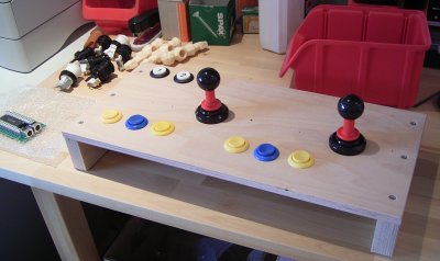 Testpanel mit 2 Joysticks