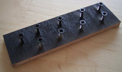Black screws for the marquee support