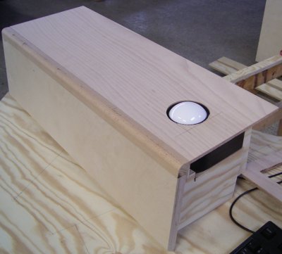 Hole for the trackball