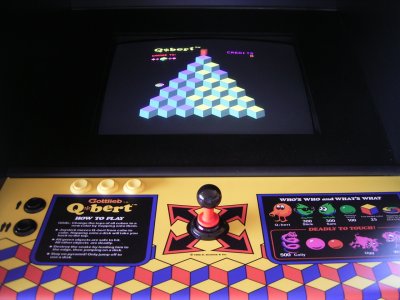 Q*bert control panel front