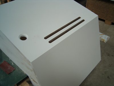 Ventilation slots on the top