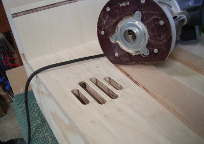 routing slots for the speakers